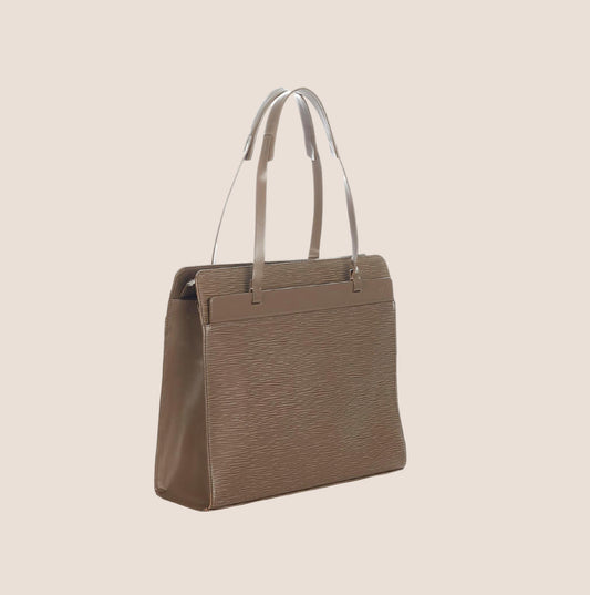 LOUIS VUITTON GREY EPI CROISETTE PM TOTE BAG