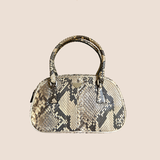 PRADA PYTHON SPORT BAULETTO BAG