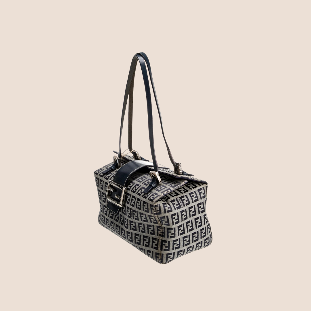 FENDI 2000 ZUCCHINO BOULDER FLAP BAG