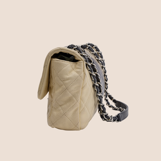 CHANEL OMBRE CAVIAR QUILTED FLAP BAG