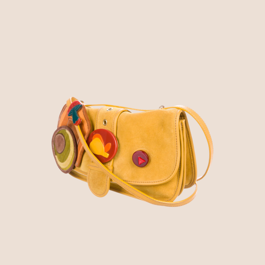 MIU MIU 2000 SUEDE PEAR SIXTY CROSSBODY BAG