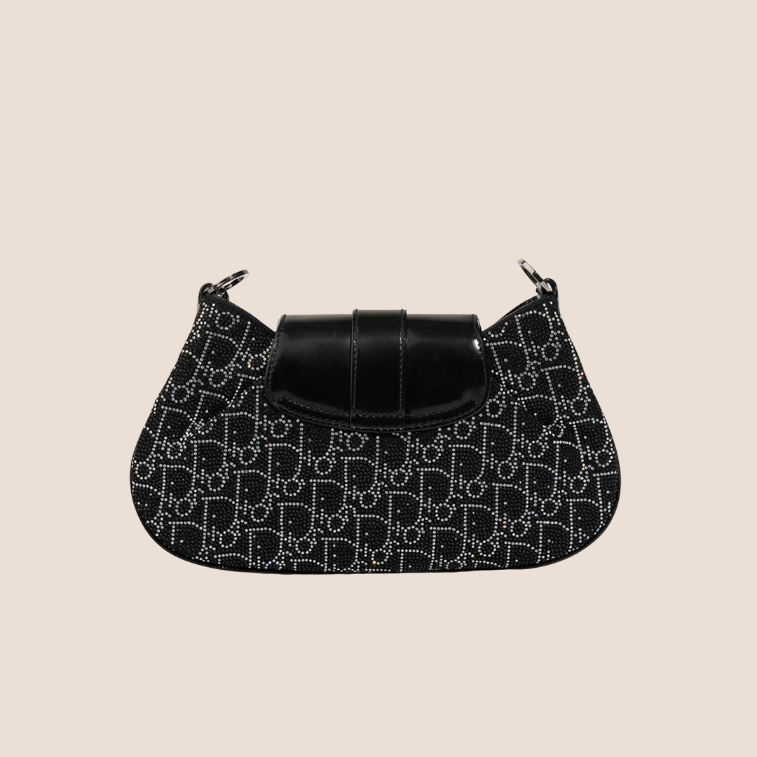 CHRISTIAN DIOR 2003 CRYSTAL TROTTER MINI CHAIN BAG