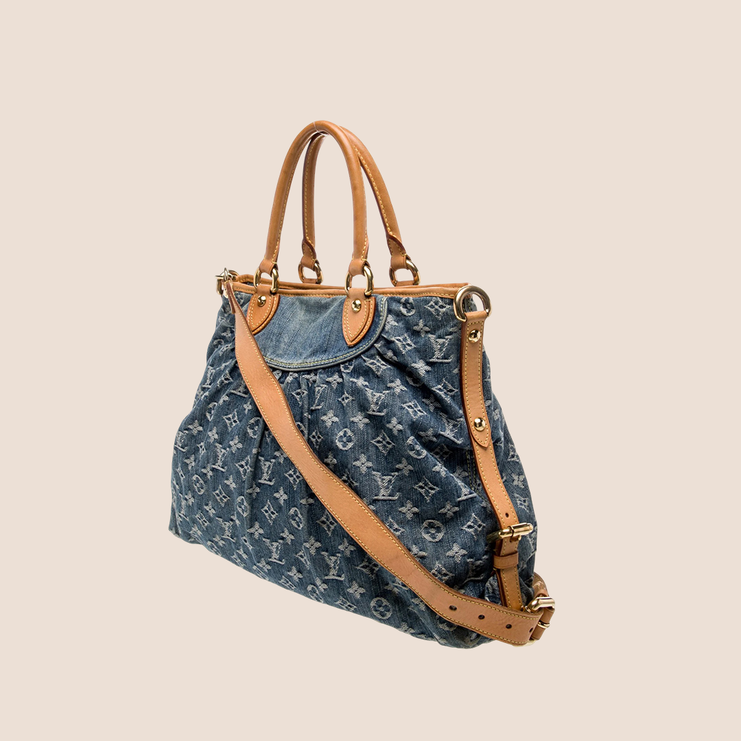 LOUIS VUITTON BLUE MONOGRAM DENIM NEO CABBY GM BAG