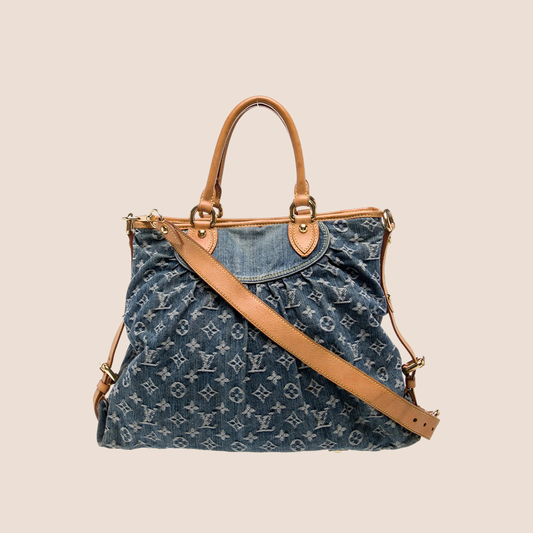 LOUIS VUITTON BLUE MONOGRAM DENIM NEO CABBY GM BAG