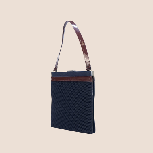 MIU MIU 2000 TRICOLOR LOGO CLUTCH BAG