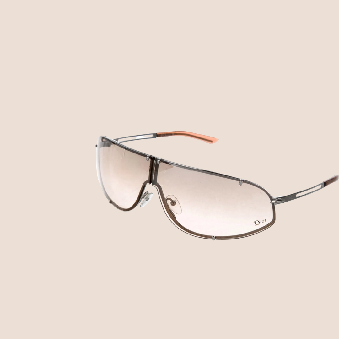 CHRISTIAN DIOR GOLD COSSACK GRADIENT SUNGLASSES