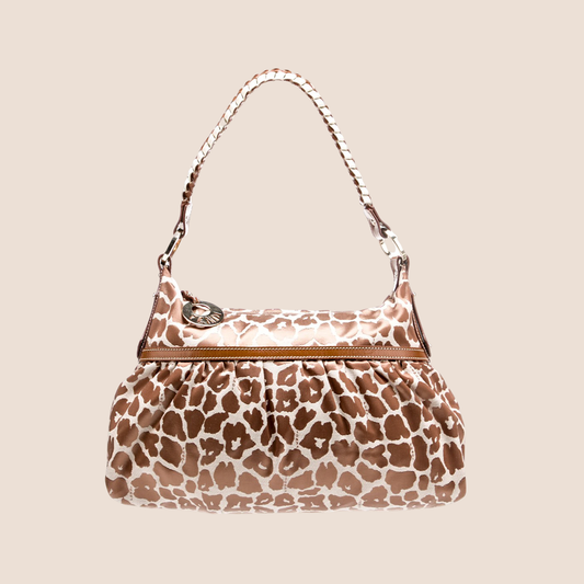 FENDI 2012 LEOPARD PRINT CHEF HOBO BAG