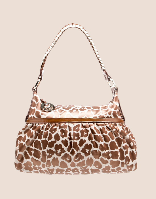 FENDI 2012 LEOPARD PRINT CHEF HOBO BAG