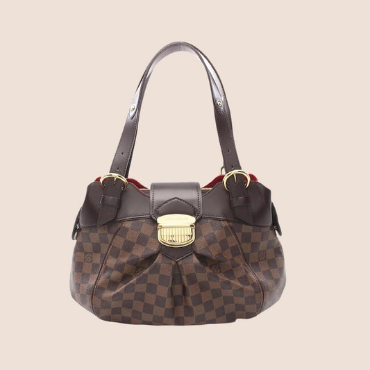 LOUIS VUITTON BROWN MONOGRAM DAMIER SISTINA PM BAG