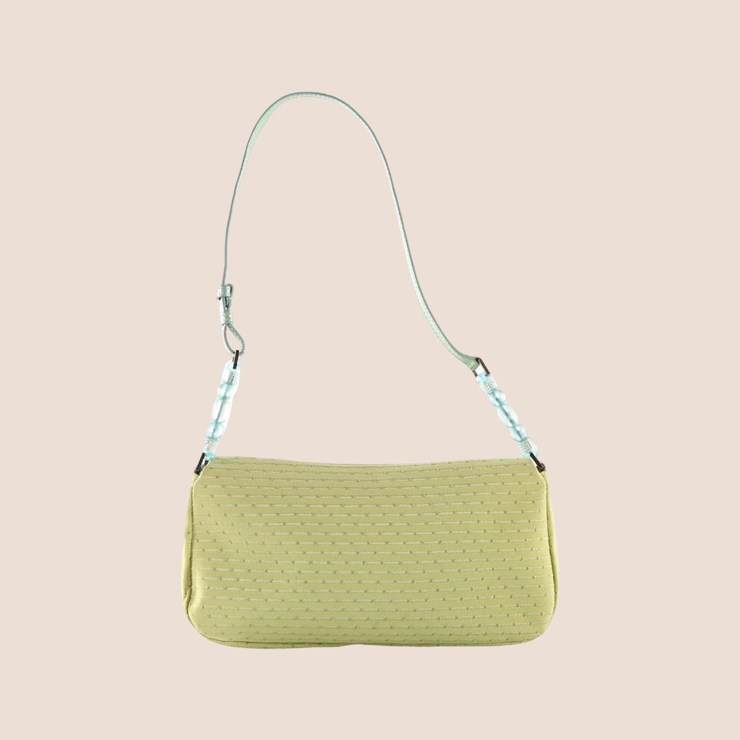 CHRISTIAN DIOR 2000 LIMITED EDITION PISTACHIO GREEN BEADED MALICE BAG