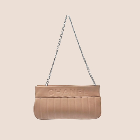 CHANEL 2003 BEIGE LAX MINI POCHETTE