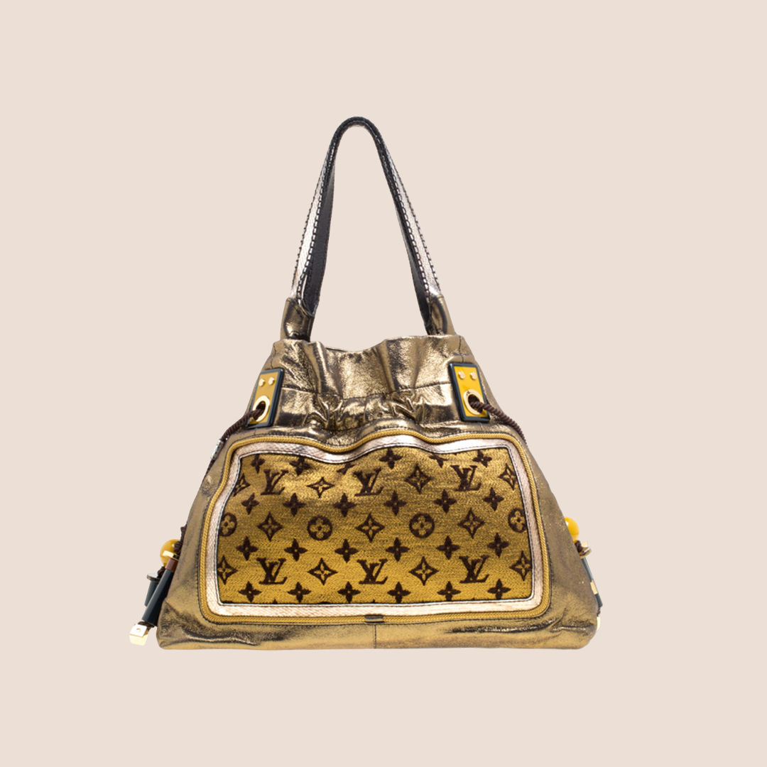 LOUIS VUITTON LIMITED EDTION GOLD MONOGRAM SUNBIRD HOBO BAG