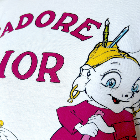 CHRISTIAN DIOR 2002 "J'ADORE DIOR" CARTOON PRINT T-SHIRT