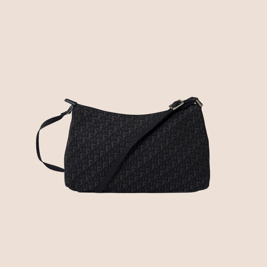 CHRISTIAN DIOR BLACK TROTTER MINI SHOULDER BAG