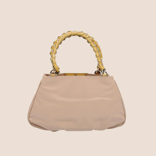 FENDI PINK LEATHER MIA SHOULDER BAG