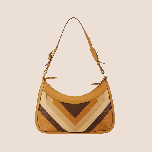 GUCCI GLITTER GEOMETRIC PRINT JACKIE SHOULDER BAG