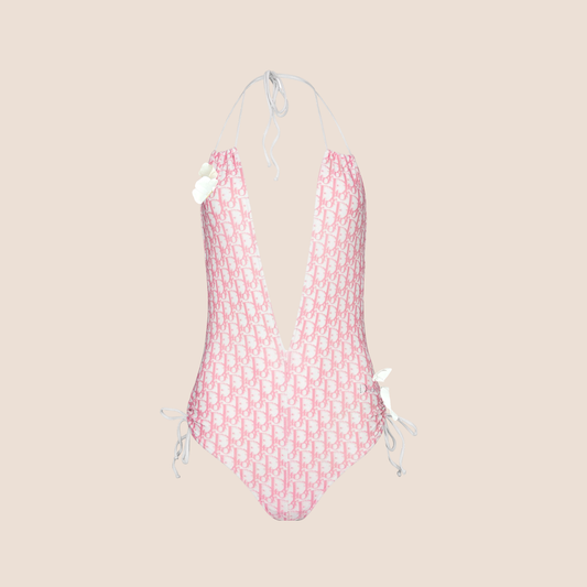 CHRISTIAN DIOR 2004 DIORISSIMO PINK FLOWER SWIMSUIT