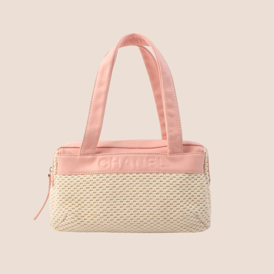 CHANEL 2005 LAX CROCHET BOWLER BAG
