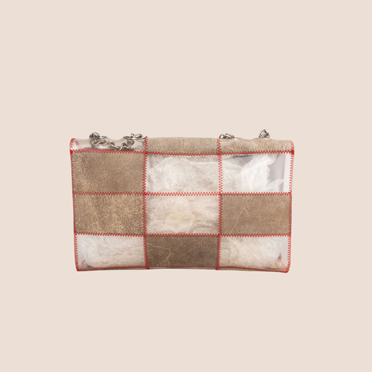 CHANEL TRANSPARENT PATCHWORK FLAP CROSSBODY BAG