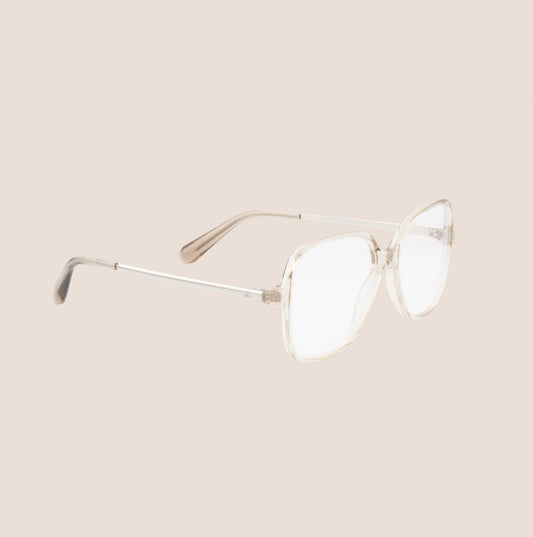 CHANEL CC LOGO CLEAR SQUARE EYEGLASSES