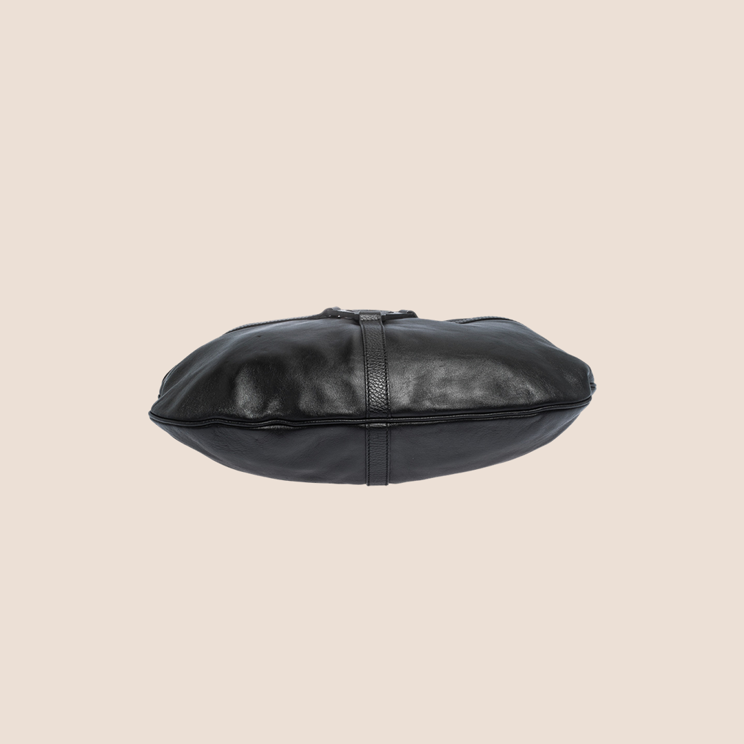 GUCCI 2000 BLACK REINS HOBO BAG