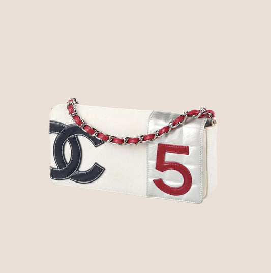 CHANEL N.5 EAST WEST SHOULDER BAG