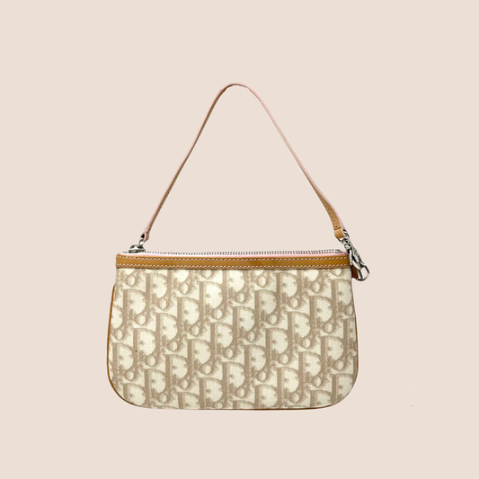 CHRISTIAN DIOR 2007 PINK & BEIGE ROMANTIQUE TROTTER MINI WRISTLET