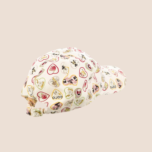 CHANEL 2006 VALENTINES HEARTS PRINT CAP