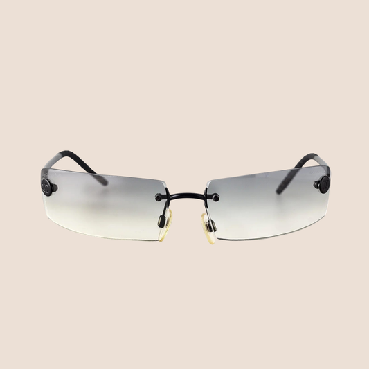 CHANEL 2000 FRAMELESS SMOKEY GREY SUNGLASSES