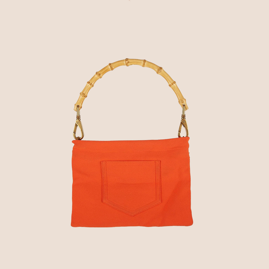 MIU MIU 2004 SEQUINED RED BAMBOO BAG