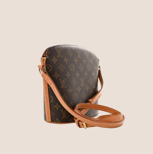 LOUIS VUITTON BROWN MONOGRAM DROUOT BAG