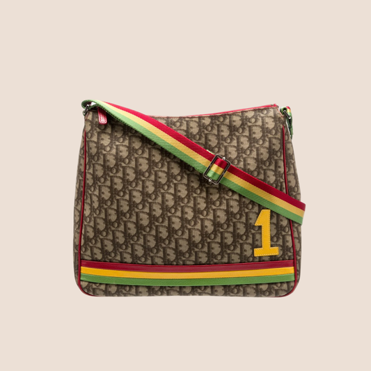 CHRISTIAN DIOR RASTA TROTTER MESSENGER BAG