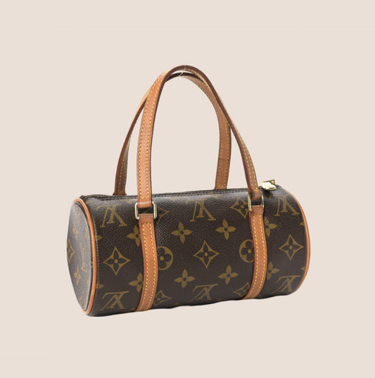 LOUIS VUITTON BROWN MONOGRAM PAPILLON 19 BAG