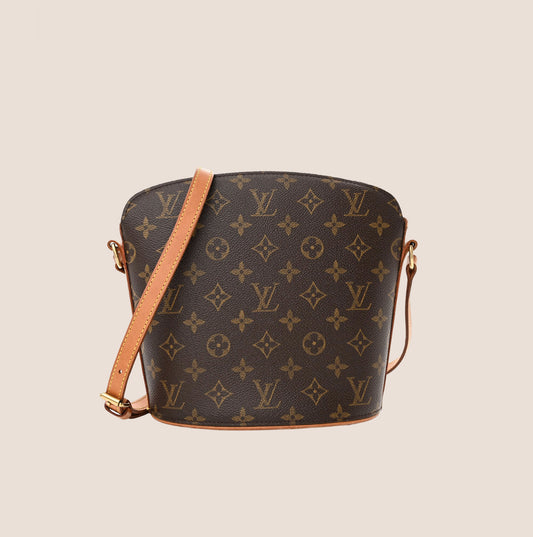 LOUIS VUITTON BROWN MONOGRAM DROUOT BAG