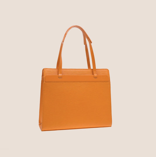LOUIS VUITTON ORANGE EPI CROISETTE PM TOTE BAG