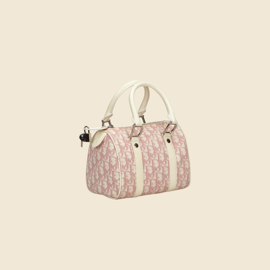 CHRISTIAN DIOR 2004 PINK TROTTER MINI BOSTON BAG