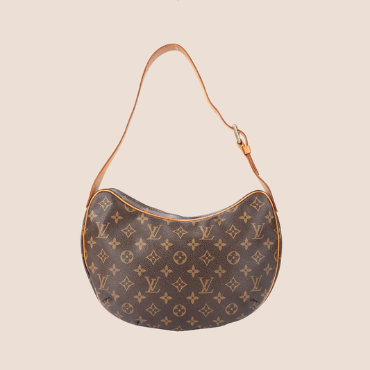 LOUIS VUITTON BROWN MONOGRAM CROISSANT MM BAG
