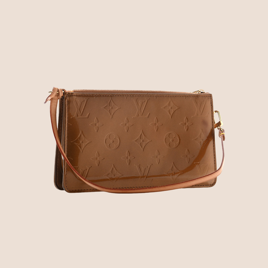 LOUIS VUITTON BROWN MONOGRAM VERNIS LEXINGTON POCHETTE