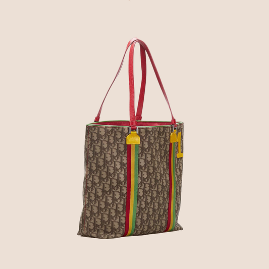 CHRISTIAN DIOR 2004 RASTA TROTTER TOTE BAG