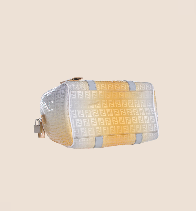 FENDI ZUCCHINO SEQUIN FOREVER BOSTON BAG