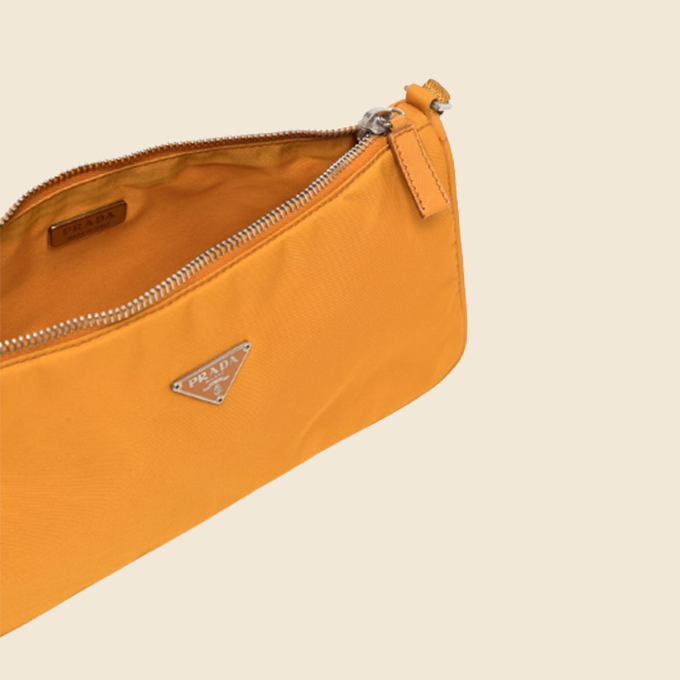 PRADA 90s ORANGE TESSUTO NYLON SHOULDER BAG – RDB