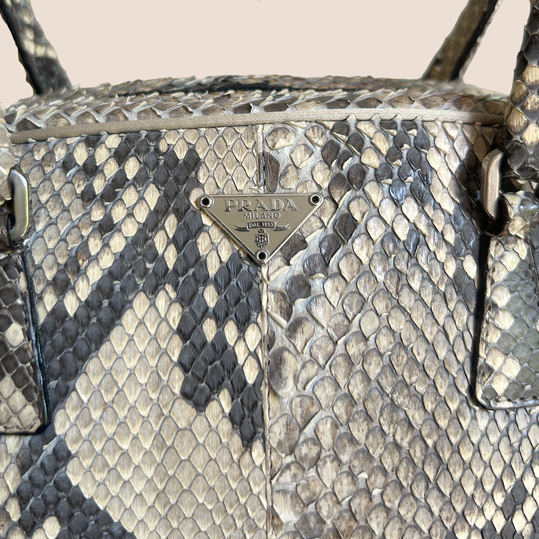 PRADA PYTHON SPORT BAULETTO BAG