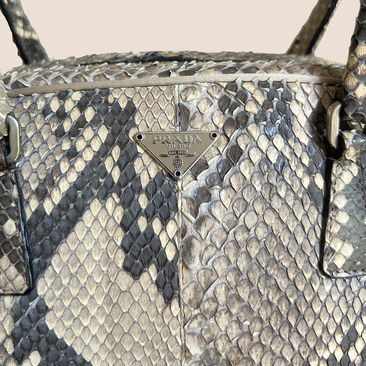PRADA PYTHON SPORT BAULETTO BAG