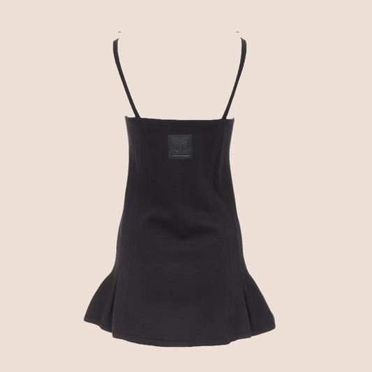 CHANEL 2004 BLACK CC LOGO TENNIS DRESS