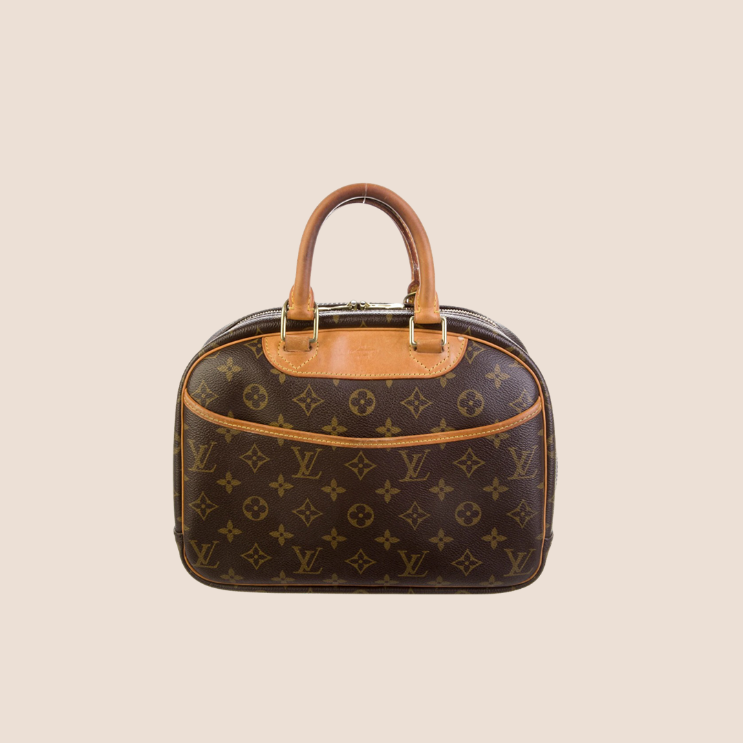 Louis Vuitton バティニョール LOUIS VUITTON 2004 BROWN MONOGRAM TROUVILLE HANDBAG – RDB