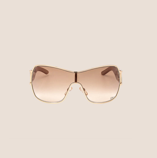 CHRISTIAN DIOR CLEAR BROWN PRECOLL 1 SUNGLASSES