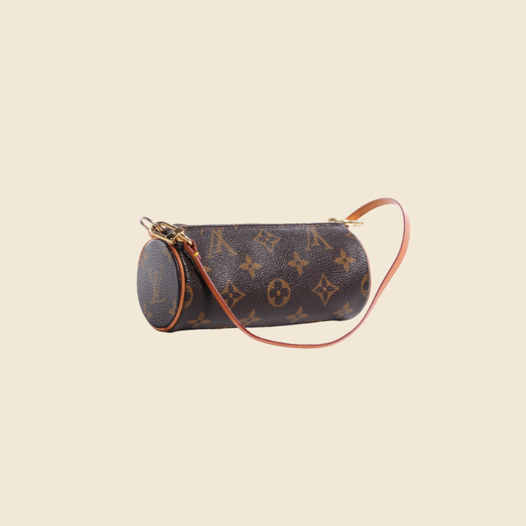 Papillon cloth mini bag Louis Vuitton Brown in Cloth - 22758530