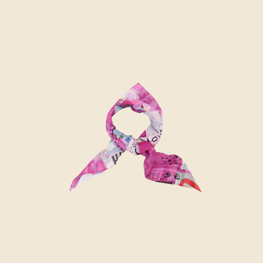 CHRISTIAN DIOR FILTH LOGO PRINTED SCARF