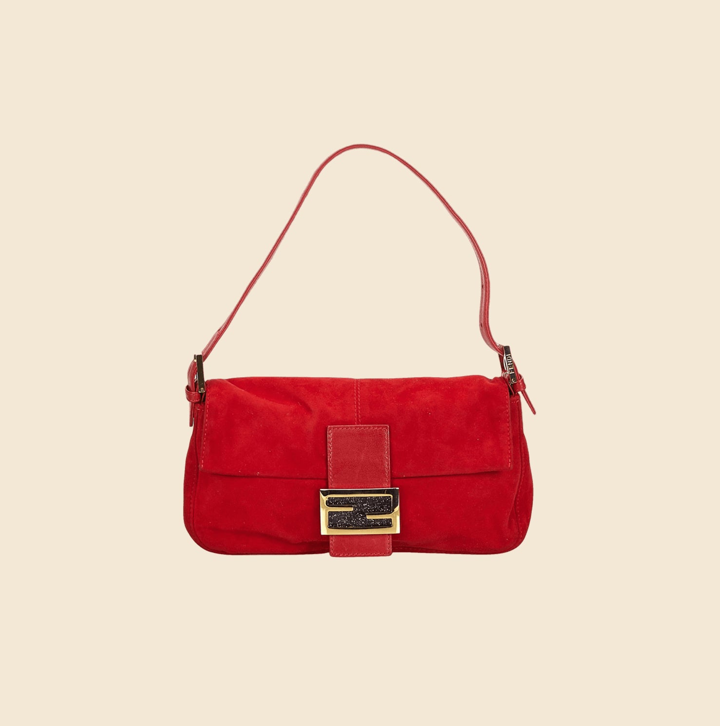 Fendi Red Suede Baguette Bag – Rdb