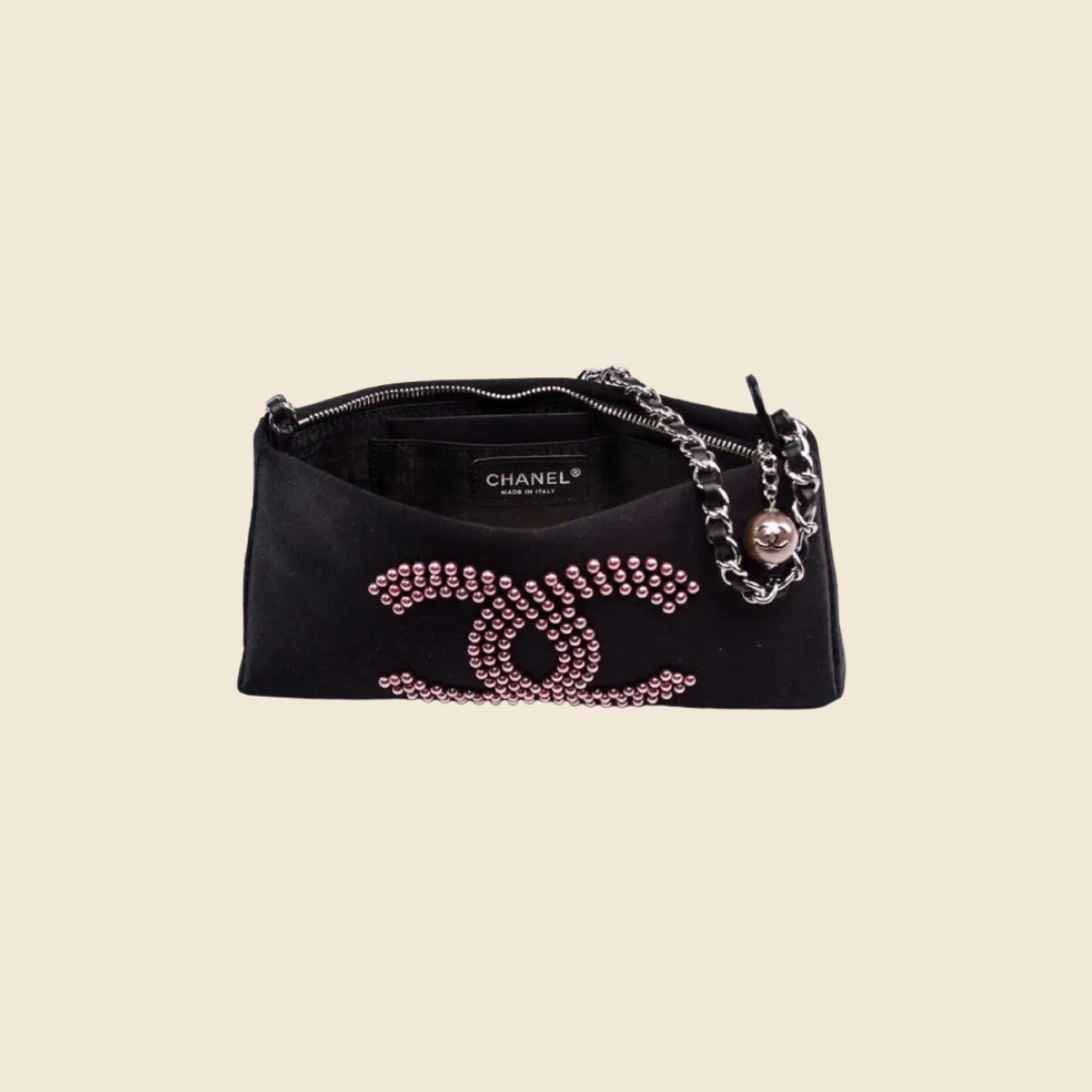Chanel Black Crocodile Vintage Mini Bag at 1stDibs